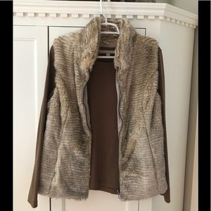 Long sleeve shirt and vest combo